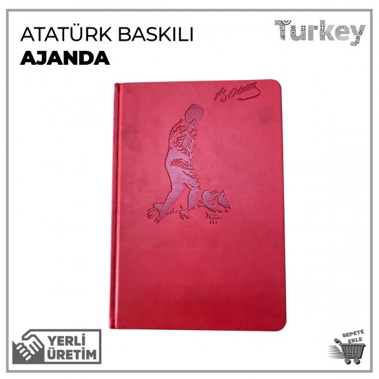 Atatürk Baskılı Termo Deri Ajanda